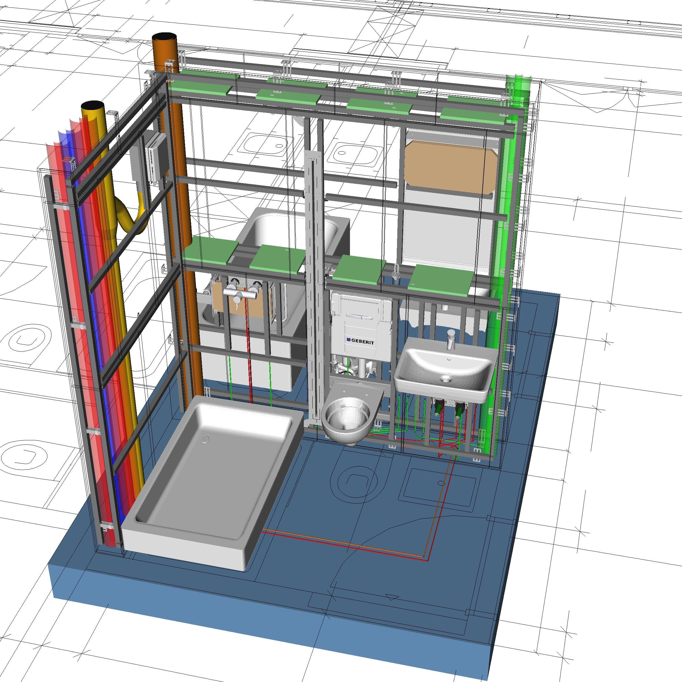 BIM Render RaBec HLKS-Modul